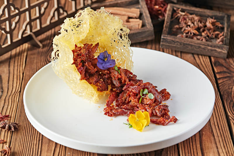 椒麻香辣火边子牛肉图片