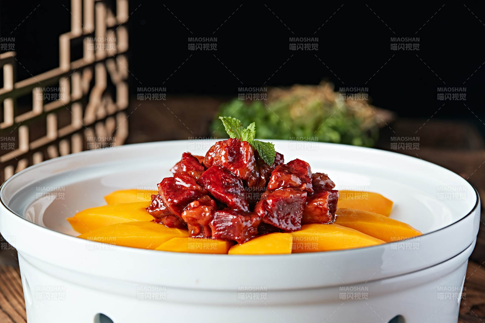 美味芒果红烧肉图片