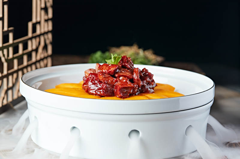 美味芒果红烧肉图片