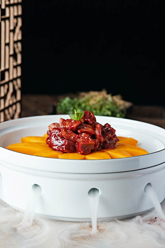 美味芒果红烧肉图片