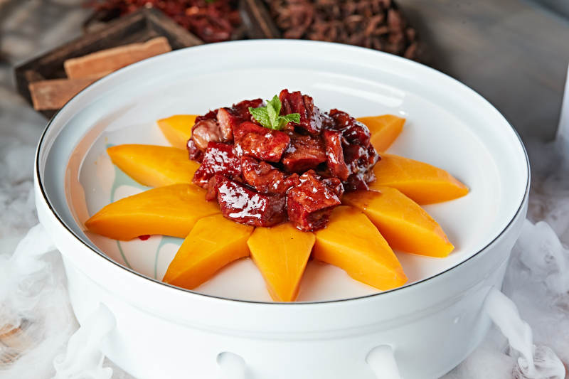 美味芒果红烧肉图片