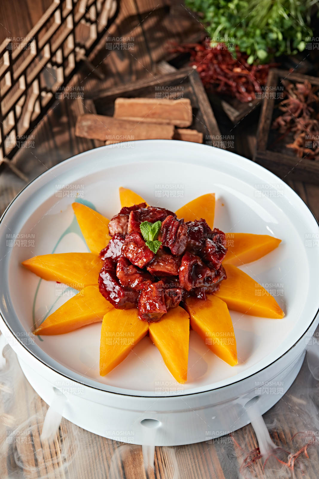 美味芒果红烧肉图片