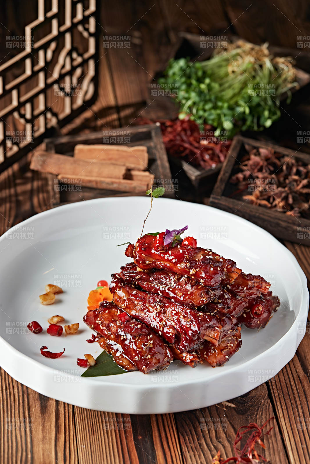 红烧糖醋猪肋排图片