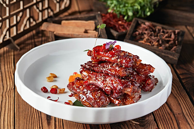 红烧糖醋猪肋排图片