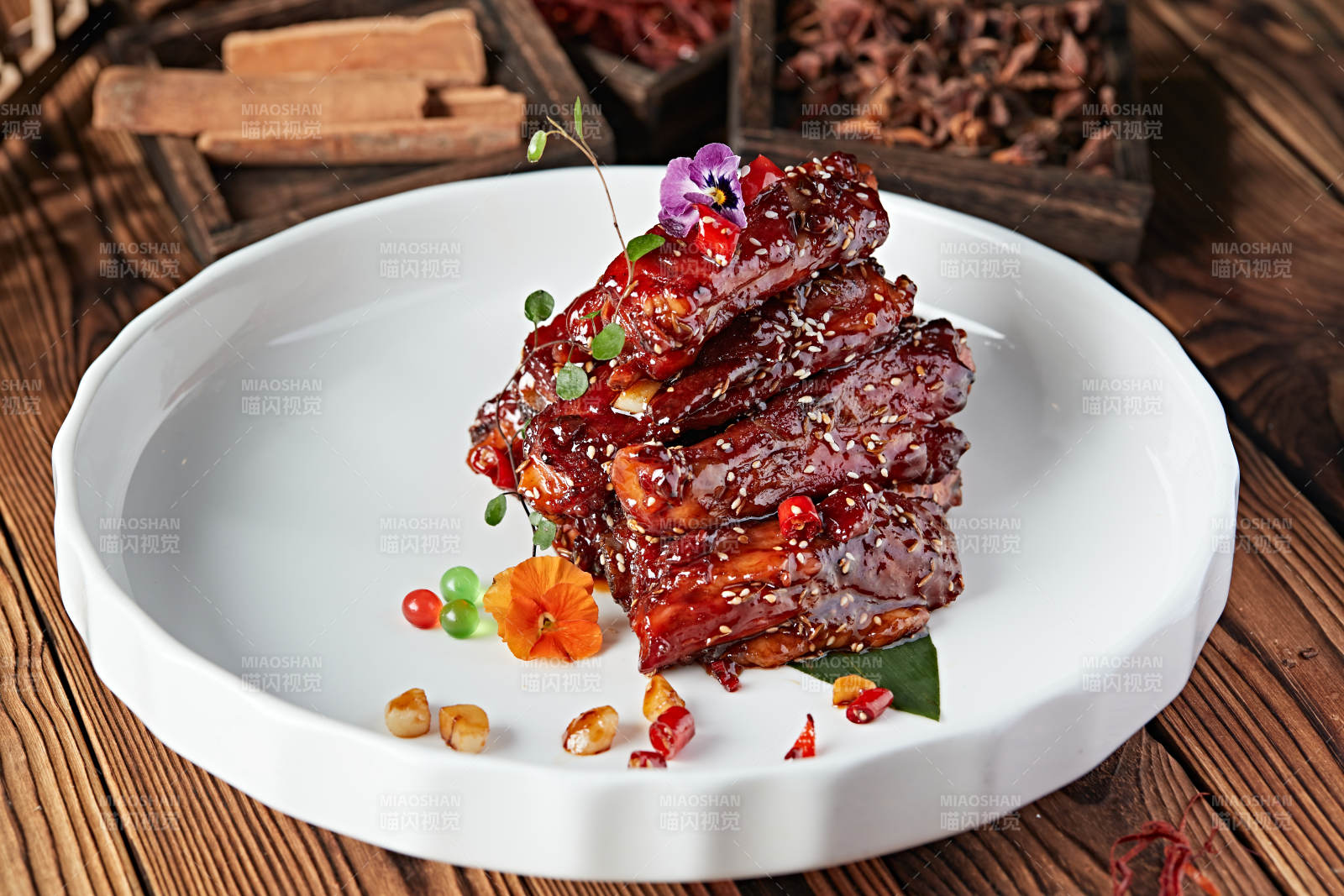 红烧糖醋猪肋排图片