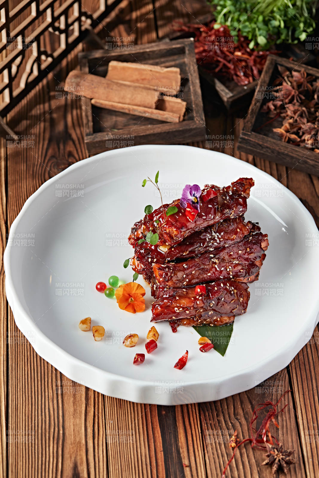 红烧糖醋猪肋排图片