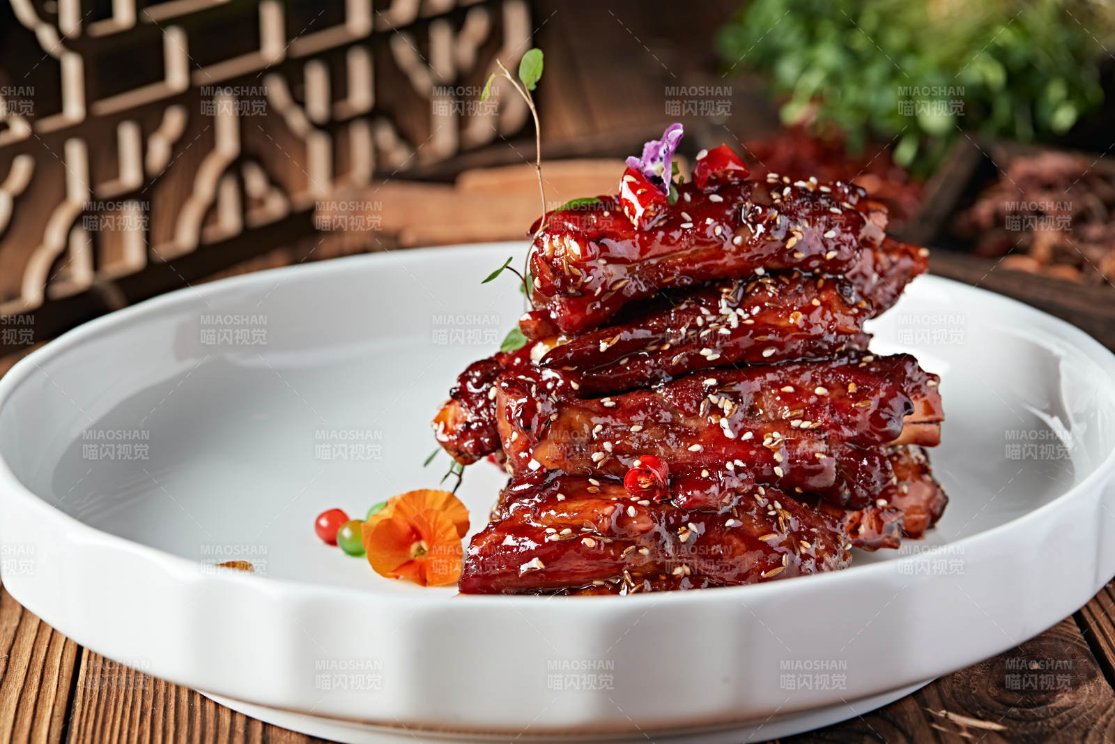 红烧糖醋猪肋排图片