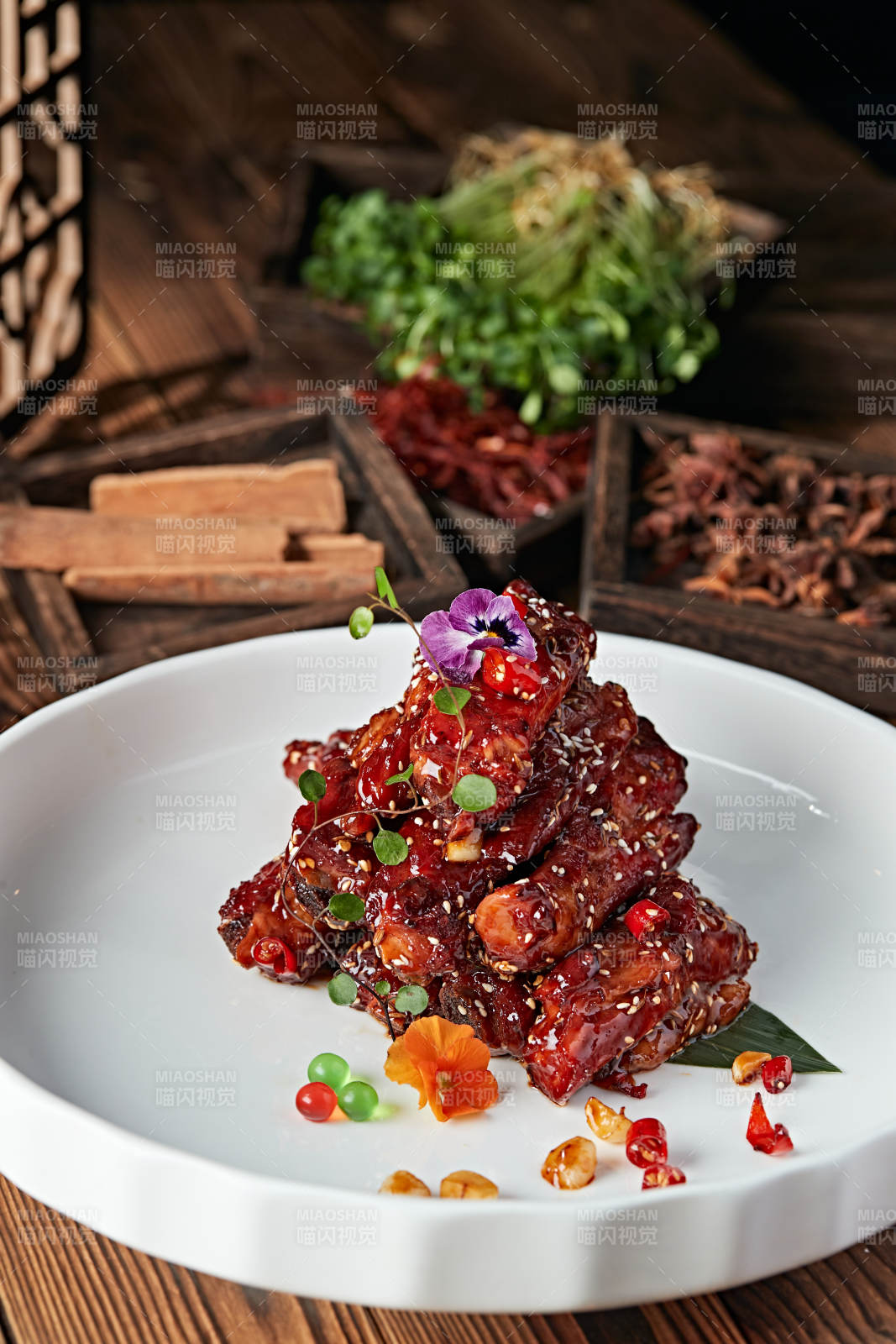 红烧糖醋猪肋排图片