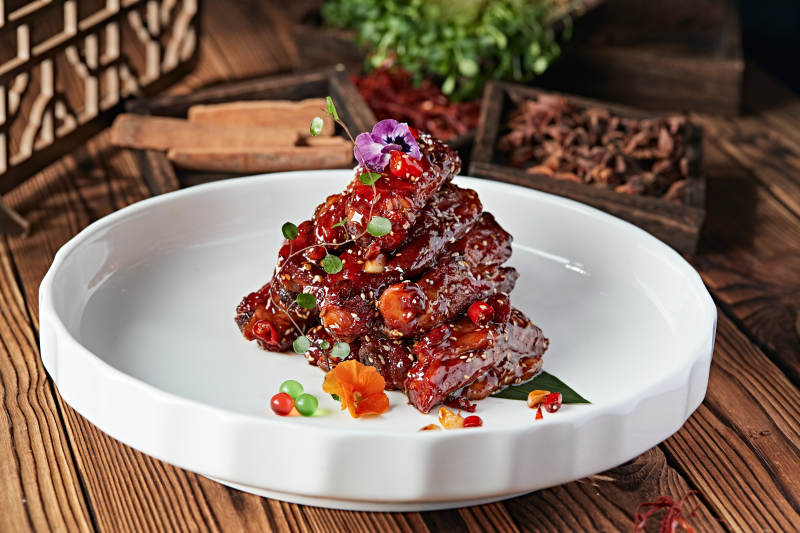 红烧糖醋猪肋排图片