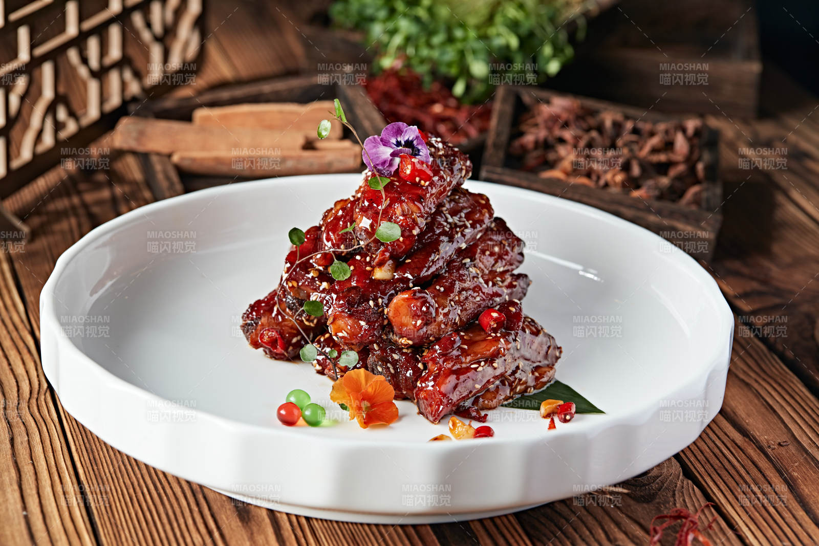 红烧糖醋猪肋排图片