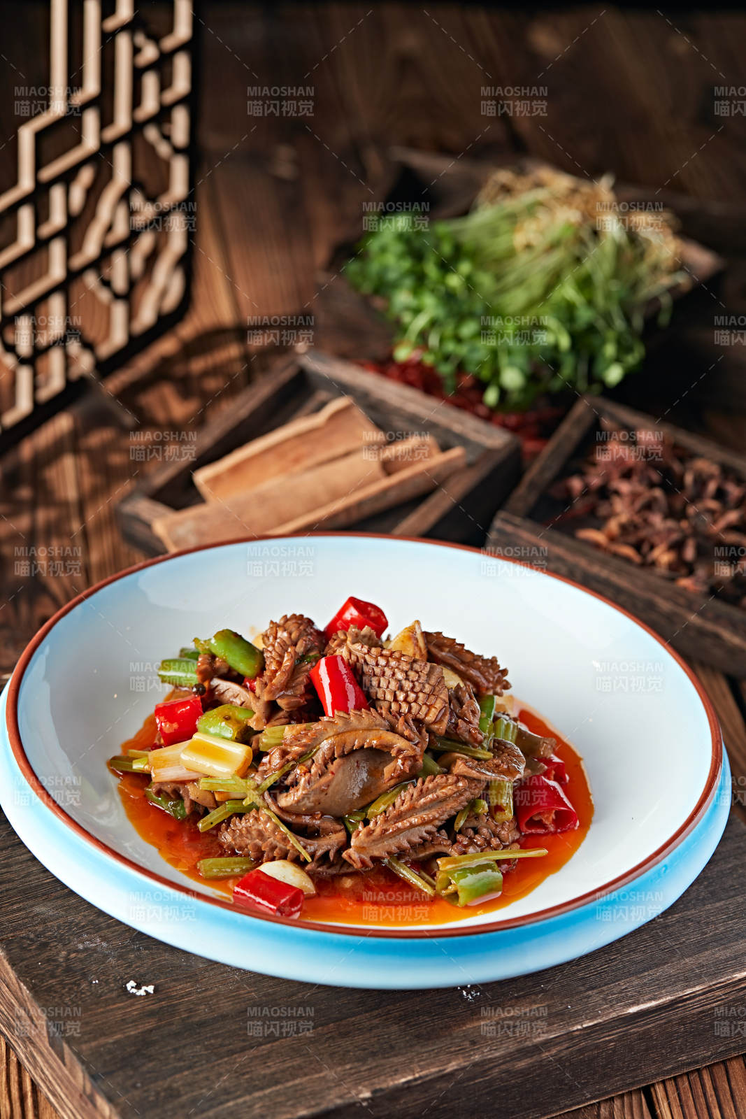 红油爆炒红油腰花图片