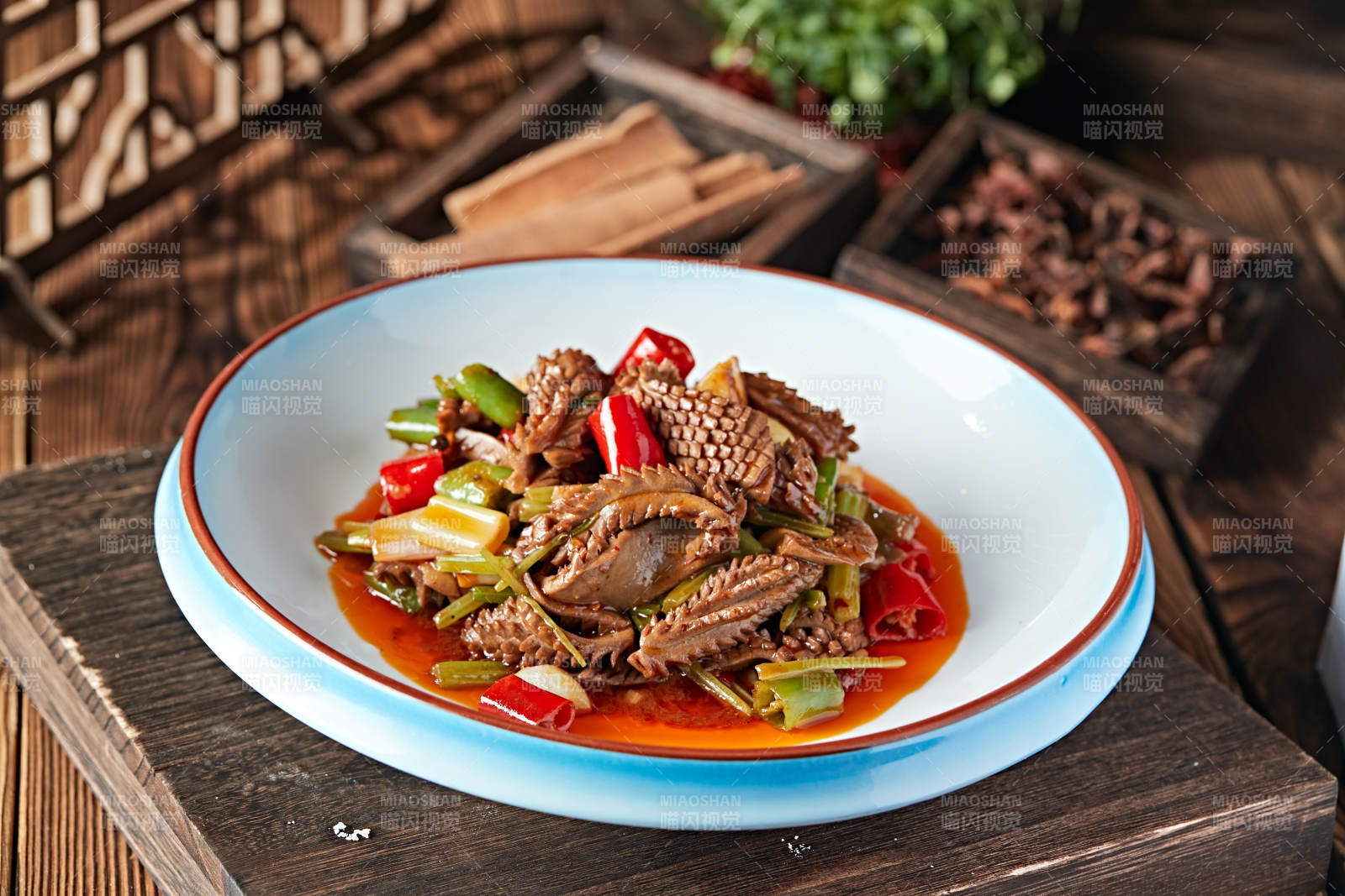 红油爆炒红油腰花图片