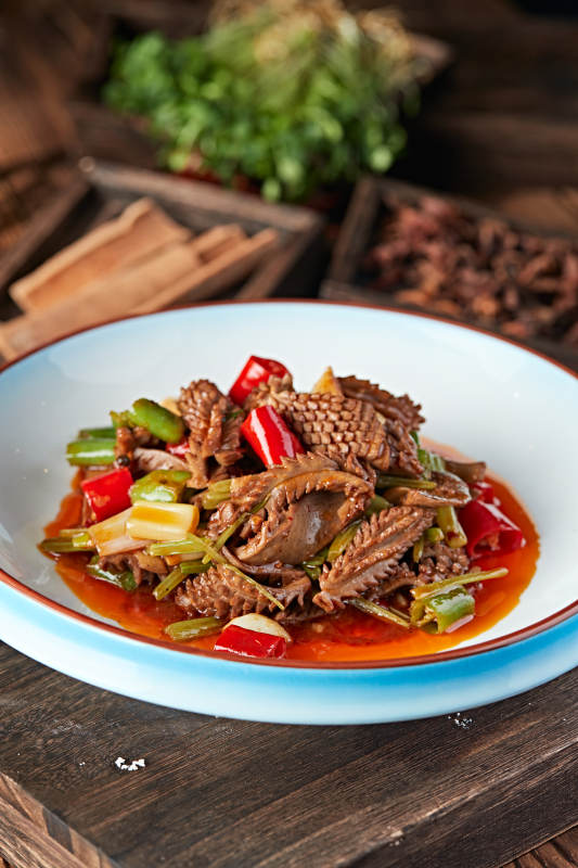 红油爆炒红油腰花图片