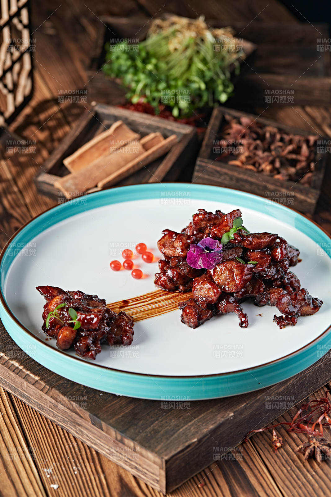 糖醋雪花肥牛粒图片