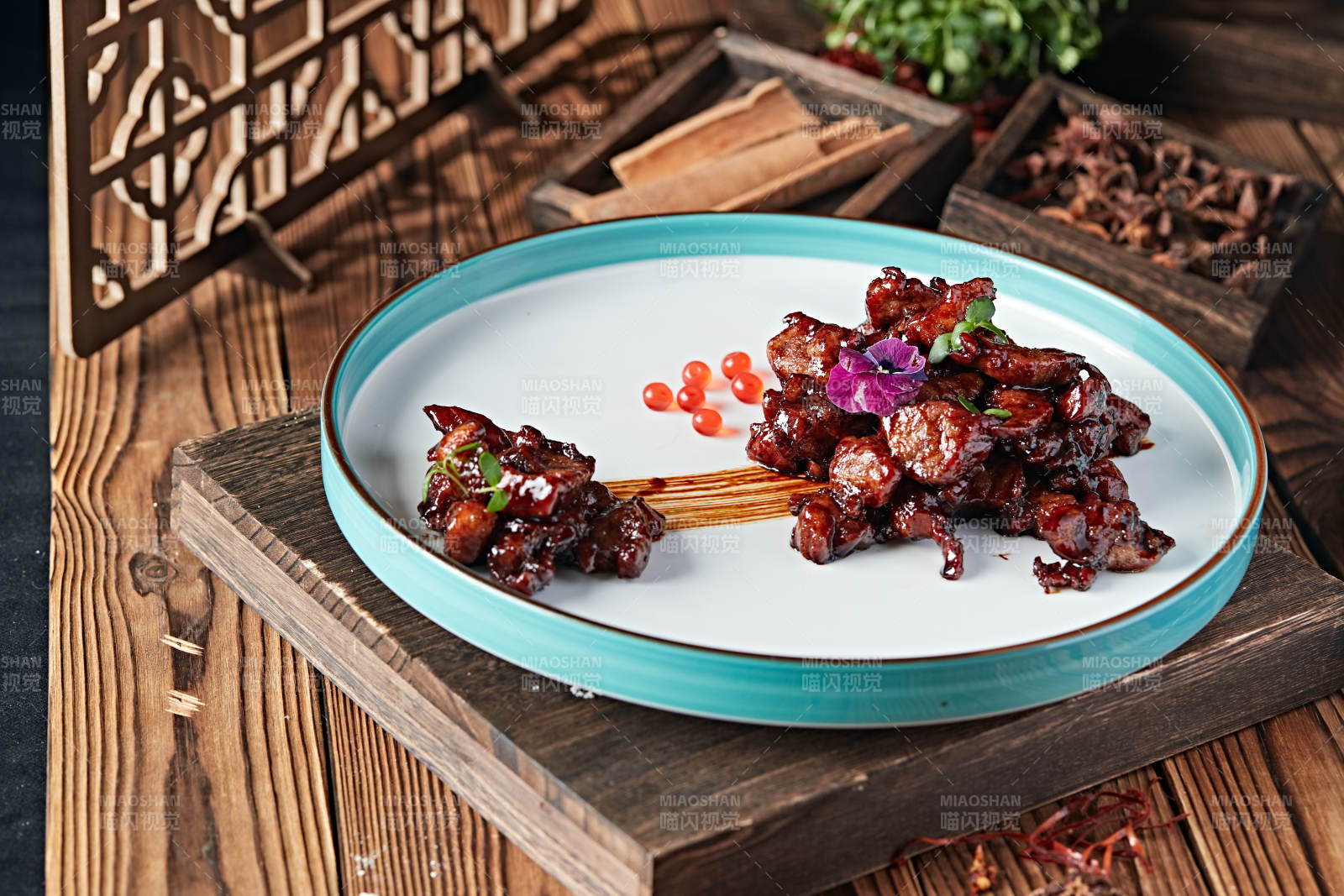 糖醋雪花肥牛粒图片