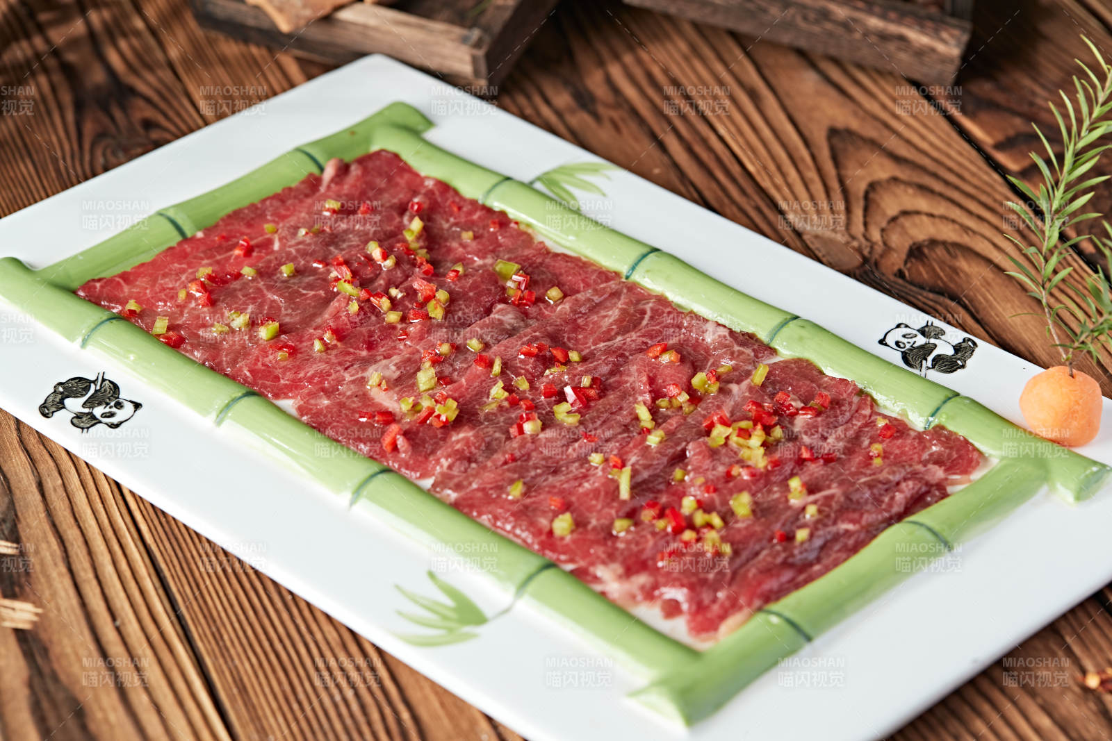 火锅食材鲜切羊肉图片