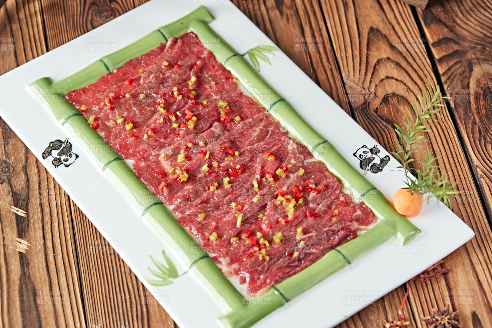 火锅食材鲜切羊肉图片