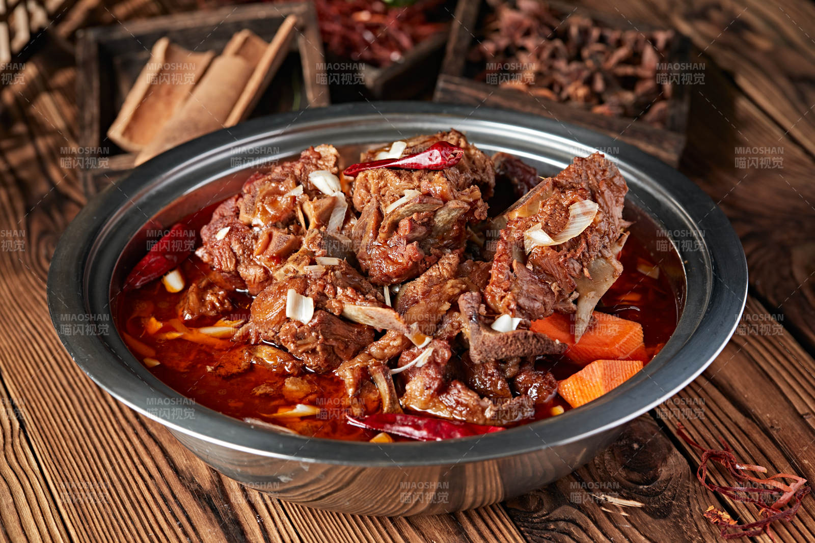 红焖香辣羊脊骨羊蝎子图片