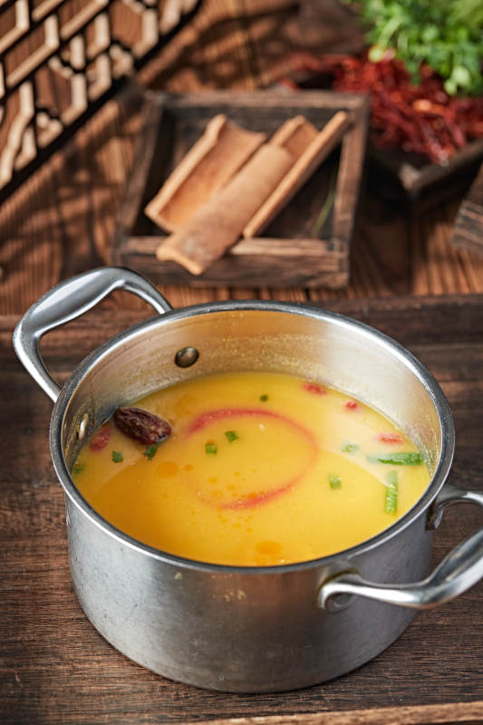 各种美味自助火锅汤底图片