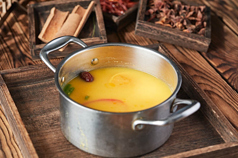 各种美味自助火锅汤底图片