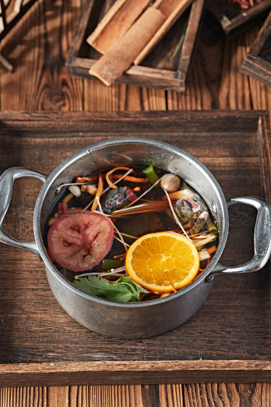 各种美味自助火锅汤底图片