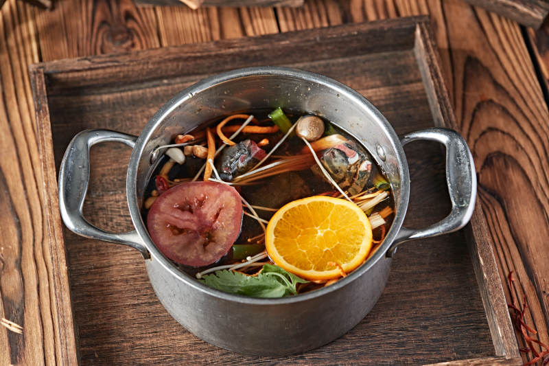 各种美味自助火锅汤底图片