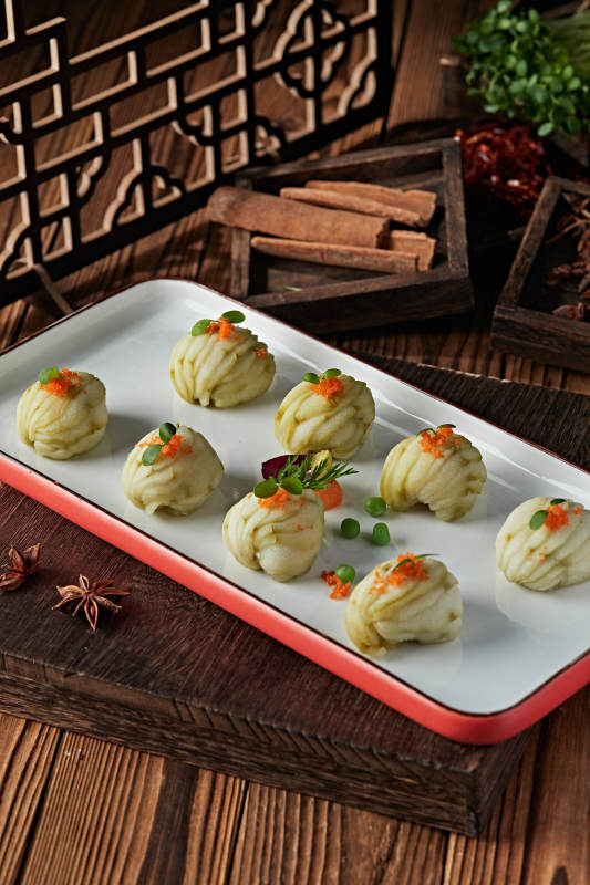 蛋黄黍米荠菜墩图片