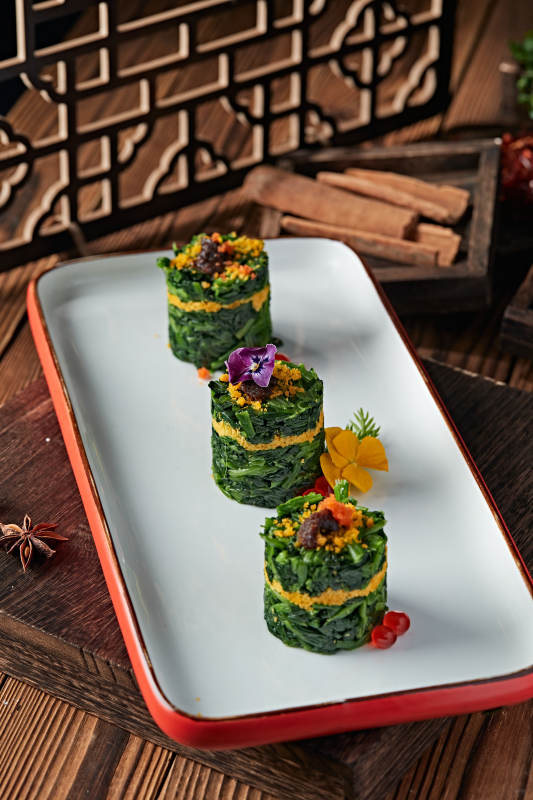 蛋黄黍米荠菜墩图片