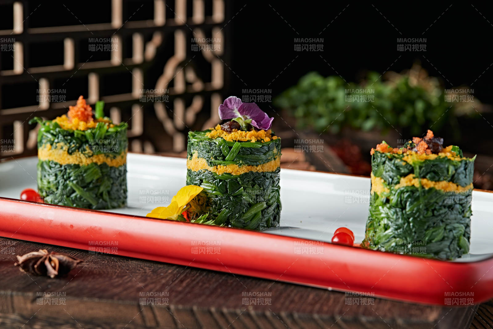 蛋黄黍米荠菜墩图片