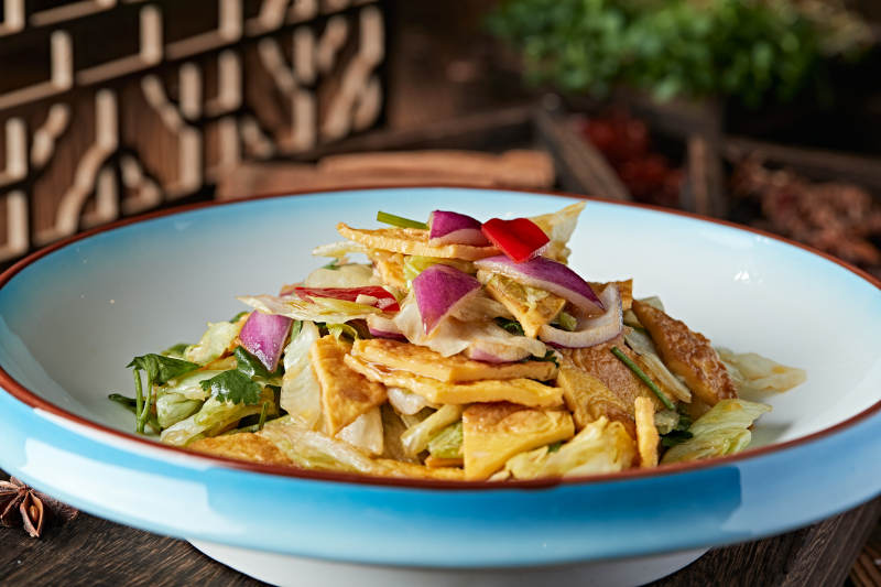 时蔬凉拌粉饹馇图片