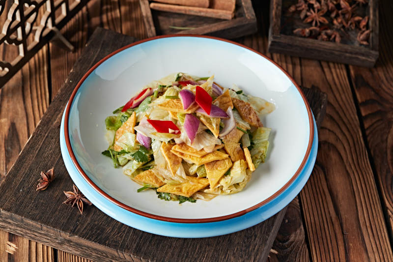 时蔬凉拌粉饹馇图片