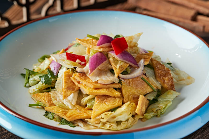 时蔬凉拌粉饹馇图片