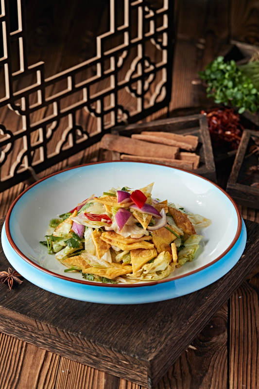 时蔬凉拌粉饹馇图片