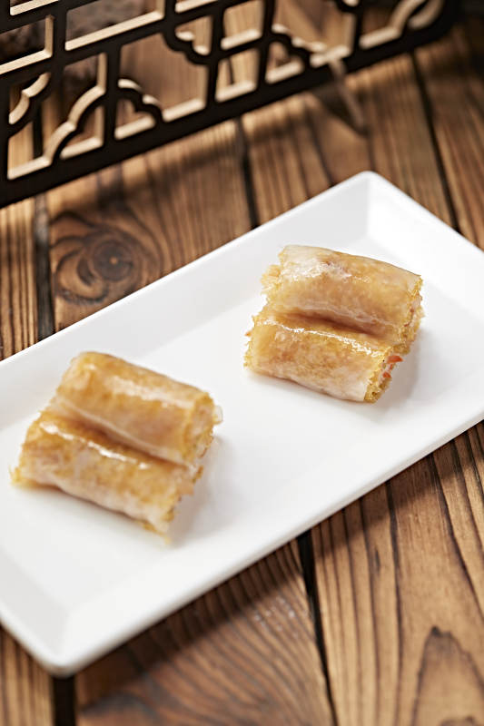 港式茶餐脆皮虾仁肠粉图片