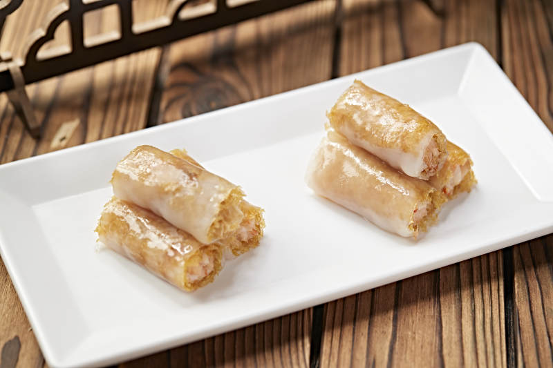 港式茶餐脆皮虾仁肠粉图片