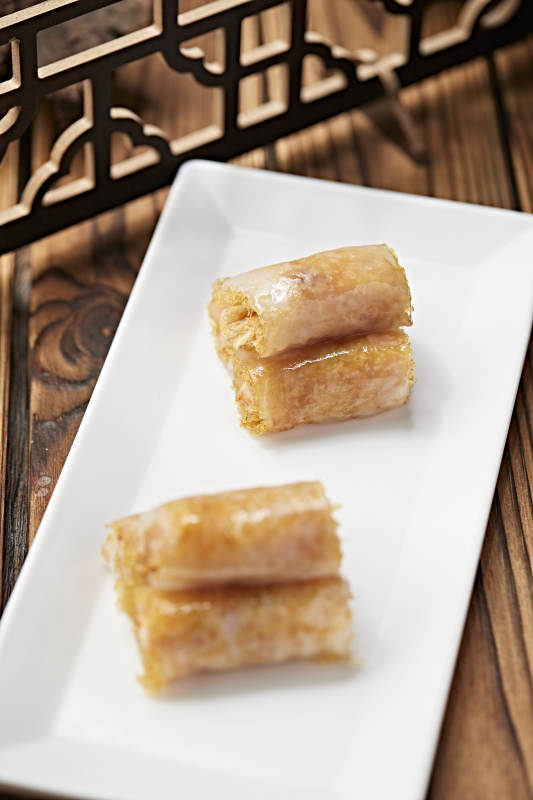 港式茶餐脆皮虾仁肠粉图片