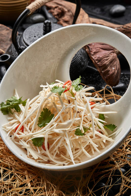 凉拌马牙山药丝图片