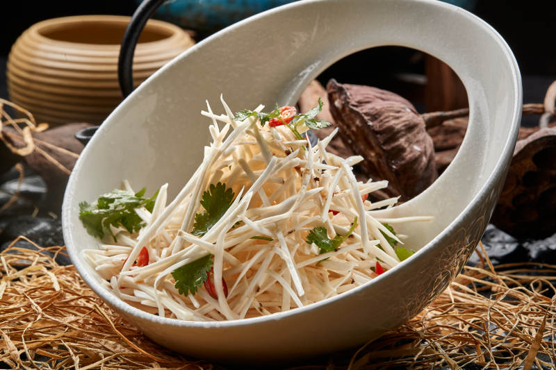 凉拌马牙山药丝图片