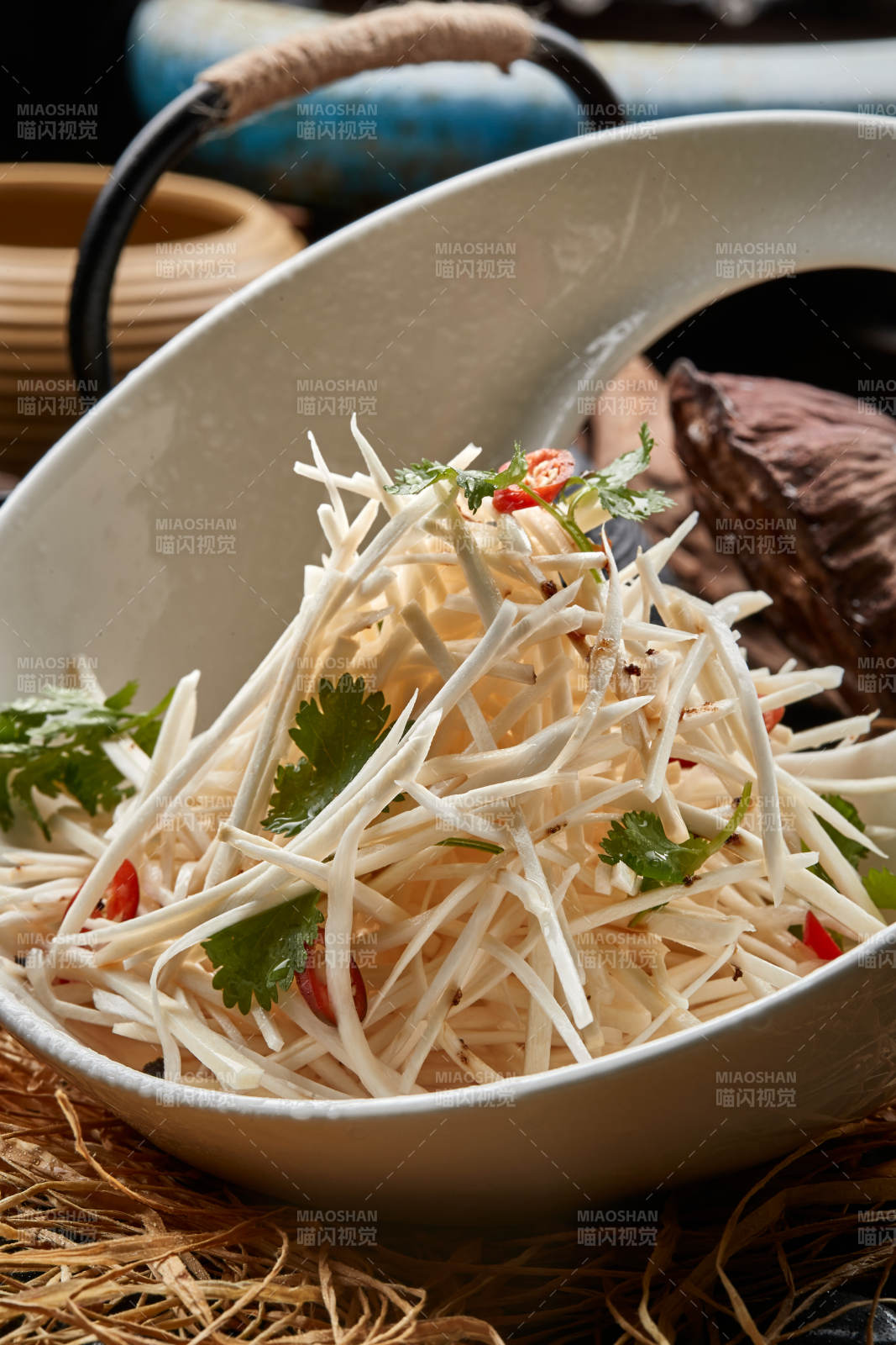 凉拌马牙山药丝图片