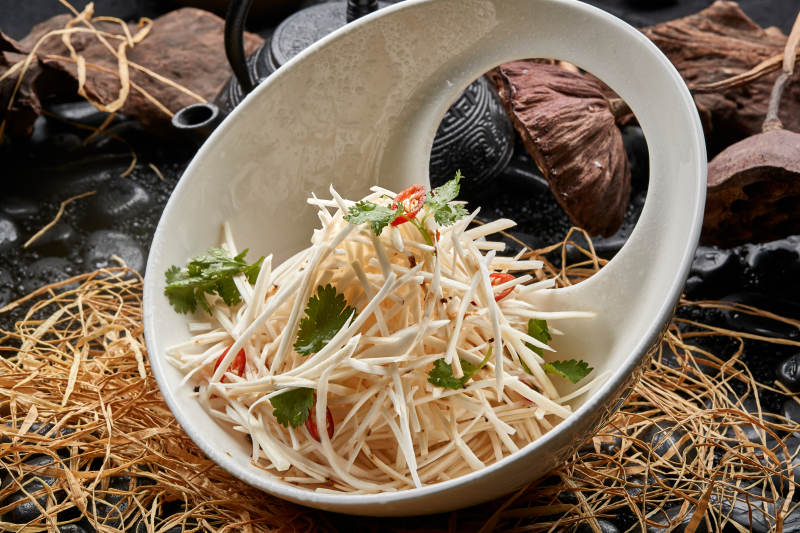 凉拌马牙山药丝图片