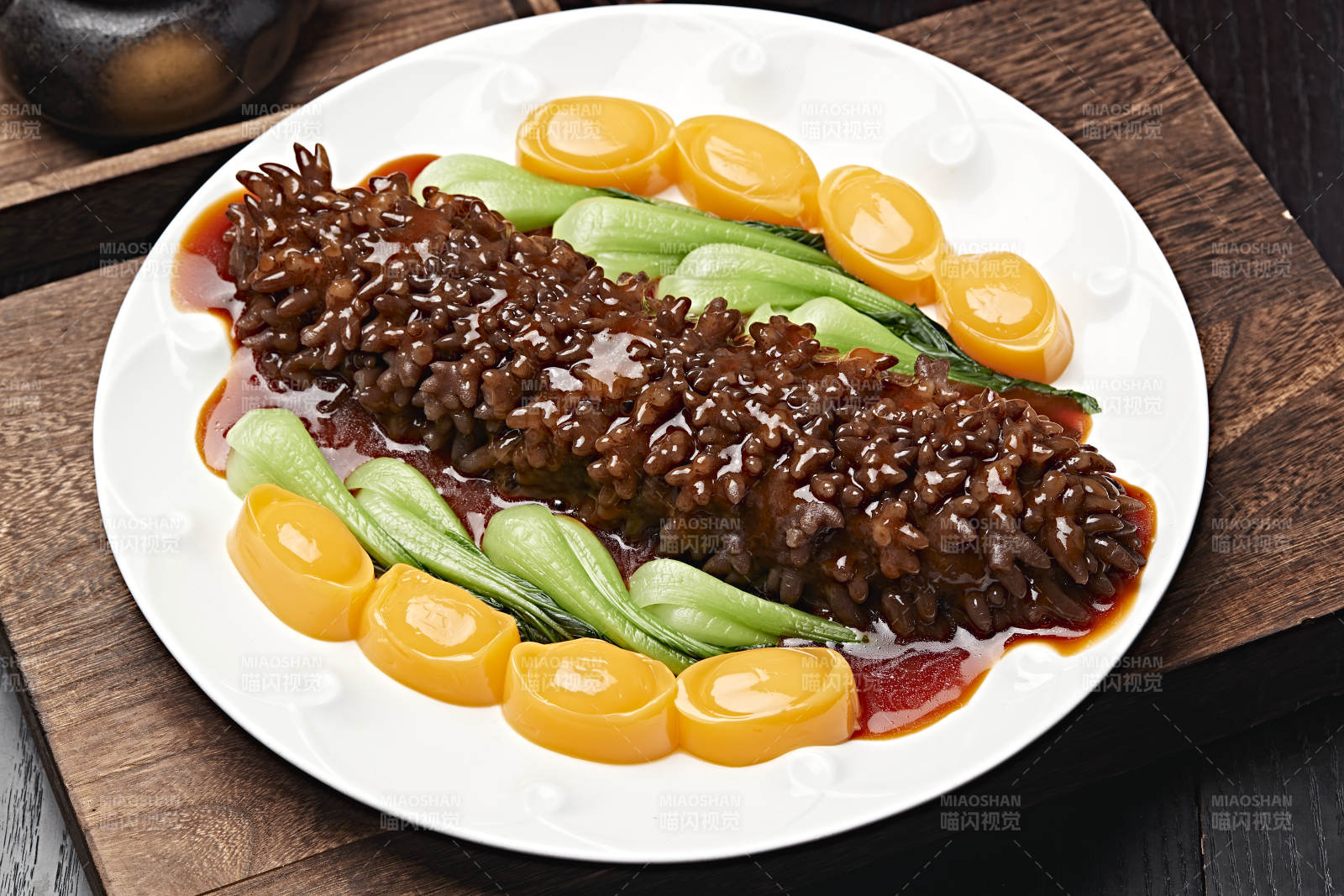 浇汁寿桃梅花参图片