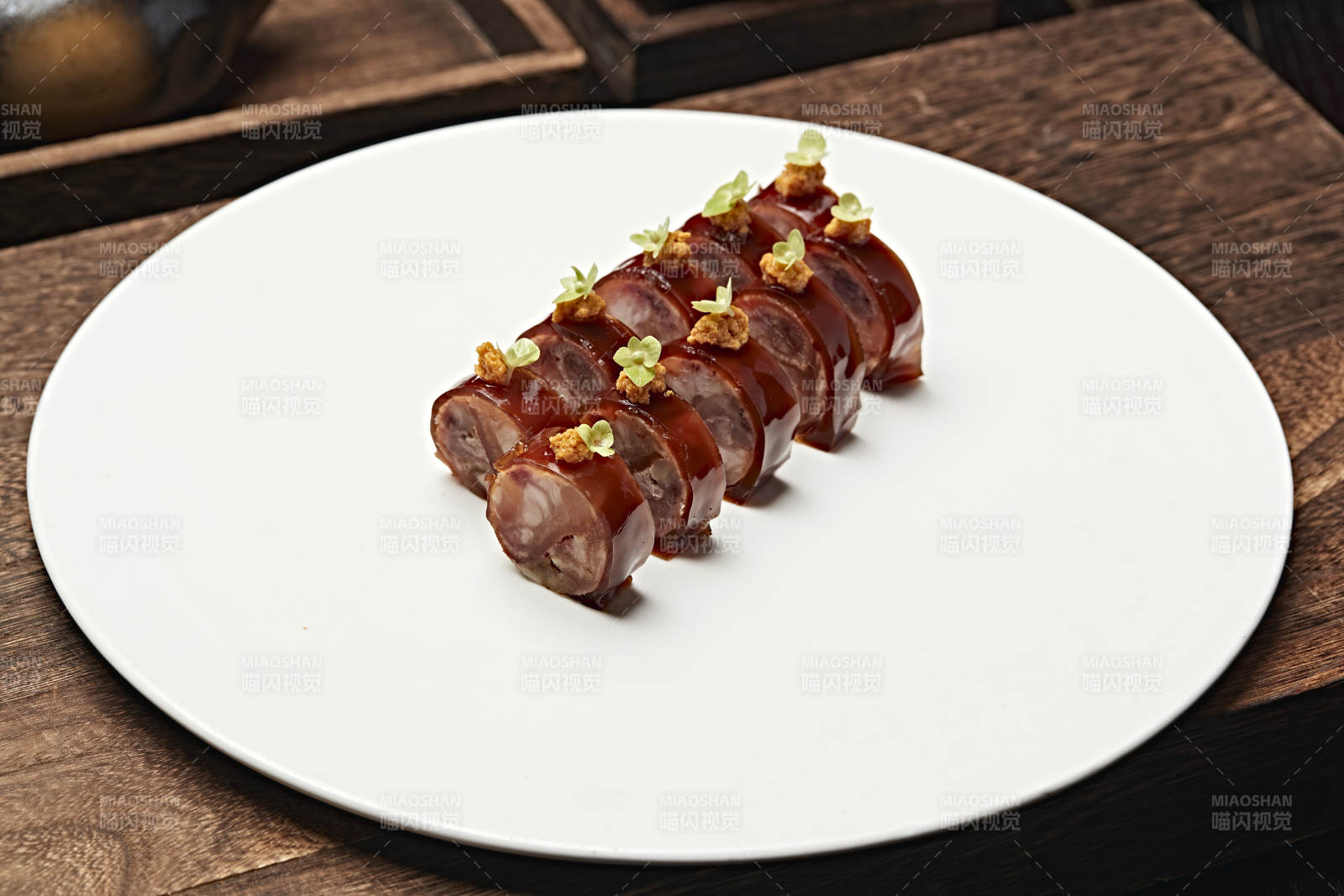 五香皮冻压肘花切片图片