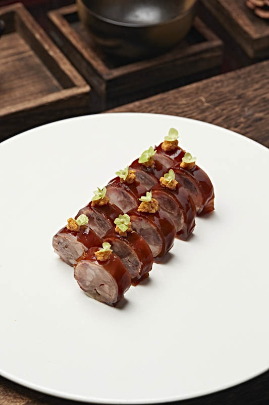 五香皮冻压肘花切片图片