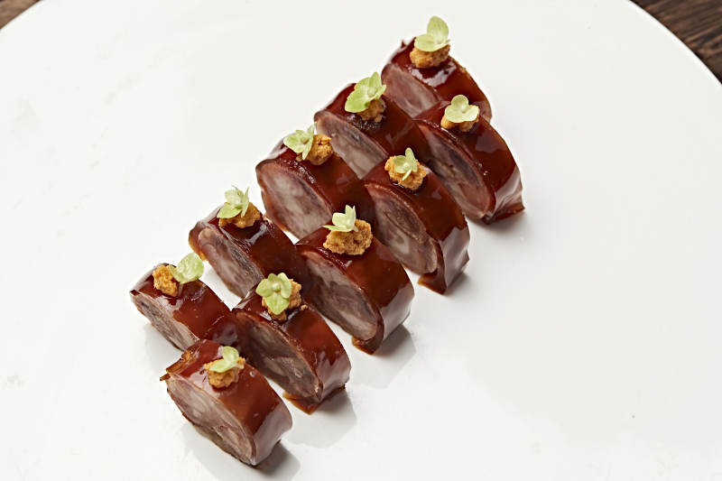 五香皮冻压肘花切片图片