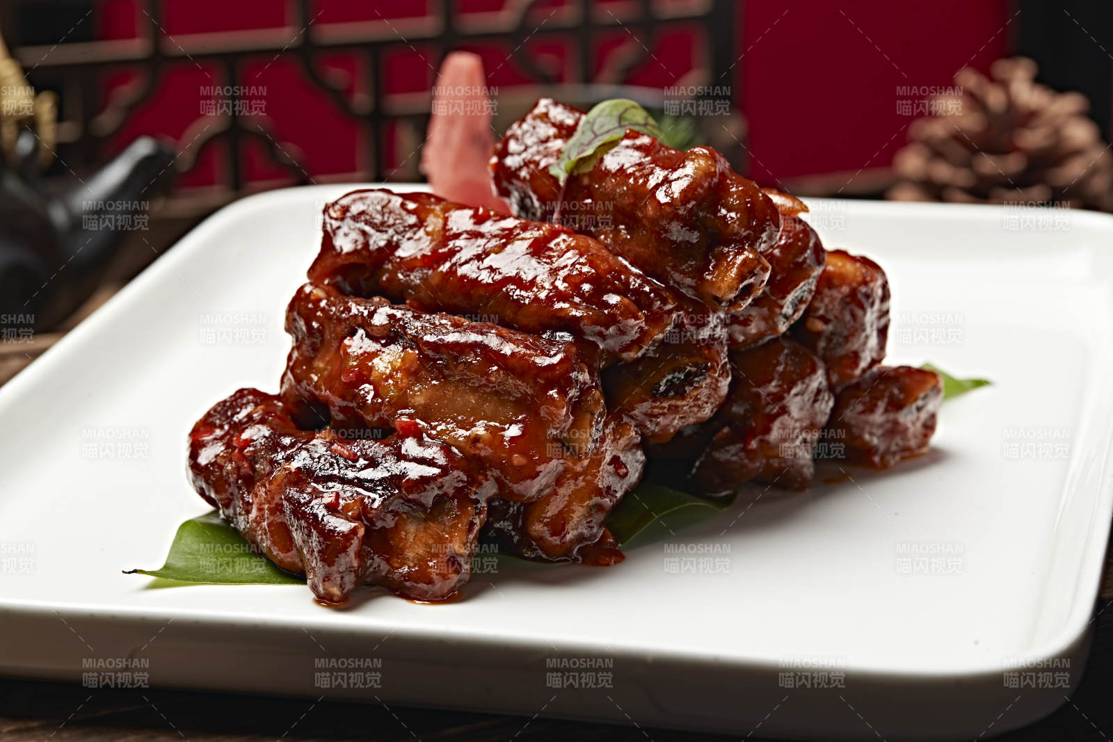 红烧糖醋肋排图片