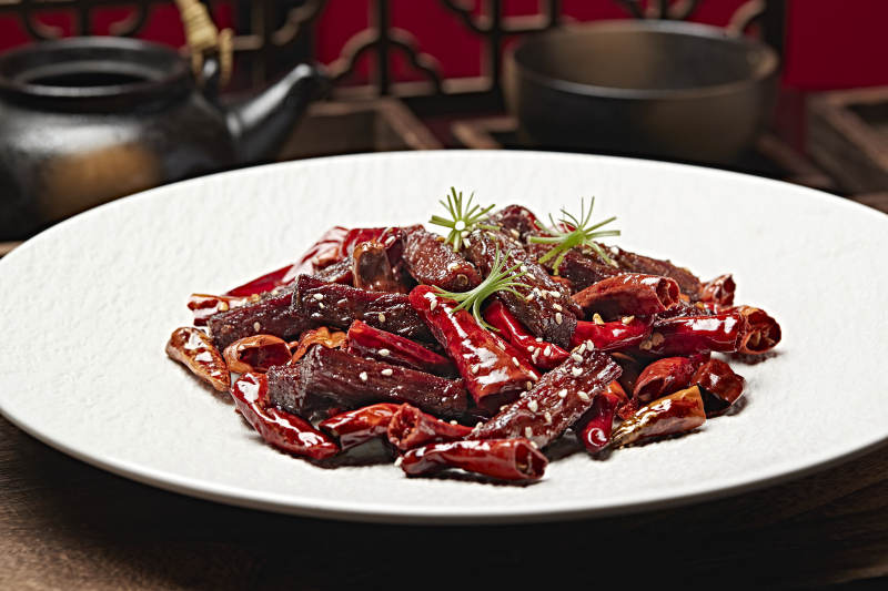 辣炒内蒙古风干牛肉干图片