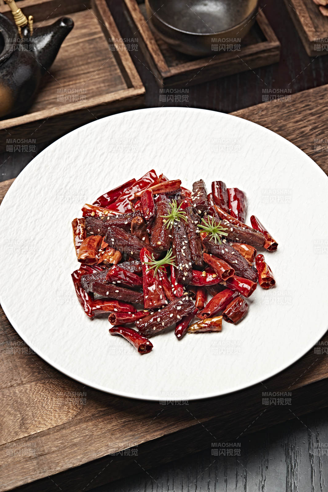 辣炒内蒙古风干牛肉干图片