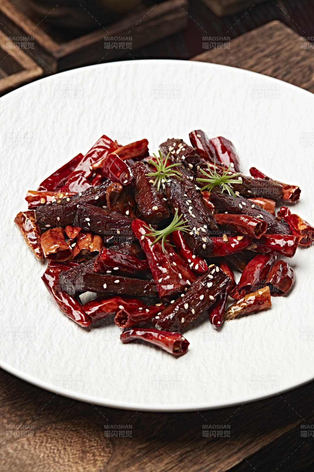 辣炒内蒙古风干牛肉干图片