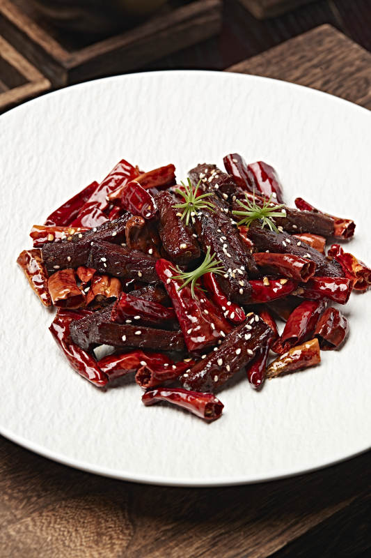 辣炒内蒙古风干牛肉干图片