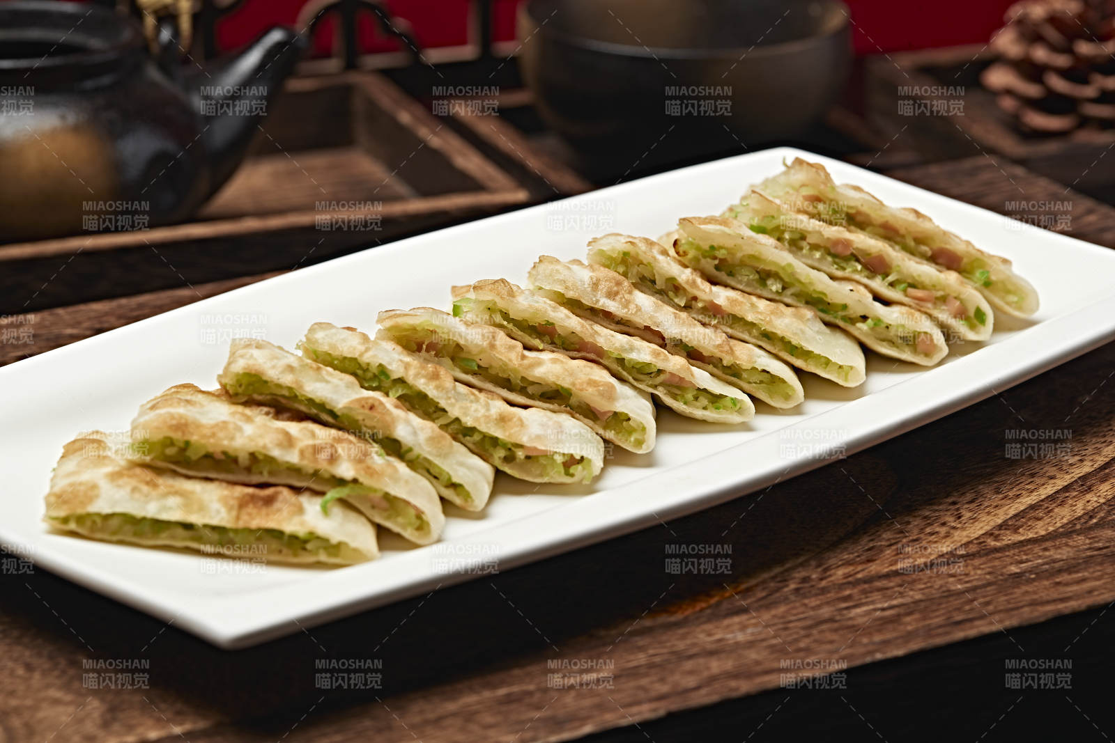 西葫芦香葱馅烙饼图片